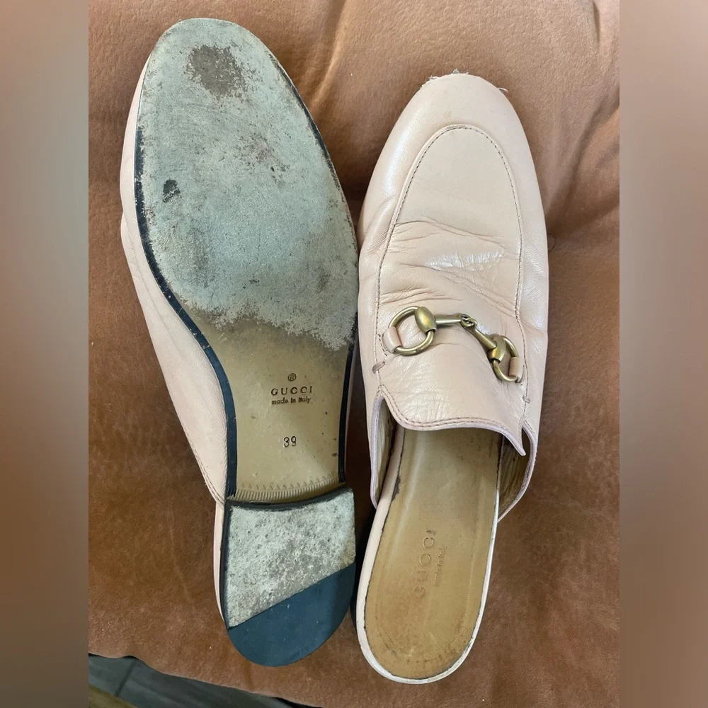 Gucci Princetown Horsebit Slipper Mule in Pink Size 39 - Picture 8 of 8